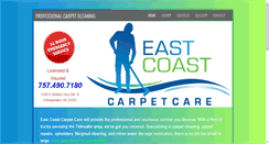 Desktop Screenshot of eastcoastcarpetcare.com