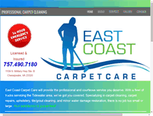 Tablet Screenshot of eastcoastcarpetcare.com